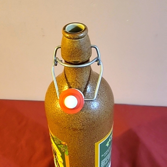 Poorter VTG Beer Bottle & Cap Hoogstraten 1 Pt 9.4 FI Oz Belgium Glazed 11 1/2" - Picture 6 of 8